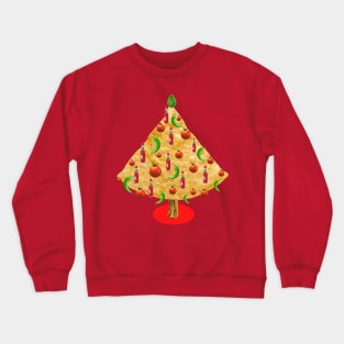 Spicy CHIPMas Tree - Jalapeno, Tomato, Peppers, and Avocado Crewneck Sweatshirt